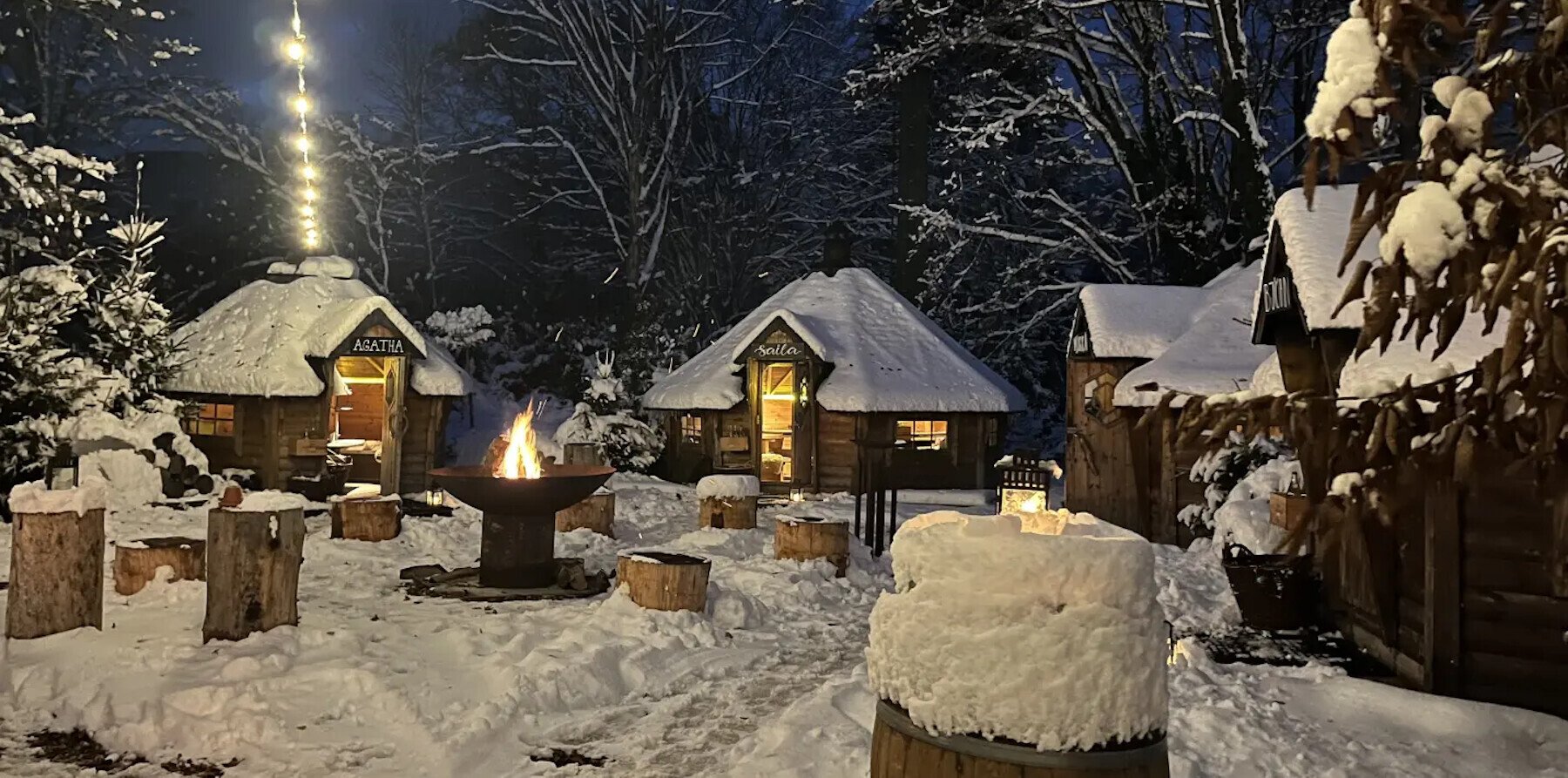 Winterliches Hüttengaudi im LapplandDorf
